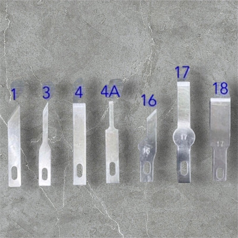 Lưỡi Dao Số 1/3/4/11/16/4A/17 – Bịch 10 Lưỡi Dao Sắc Bén, Dao Thủ Công, Dao Sửa Điện Thoại