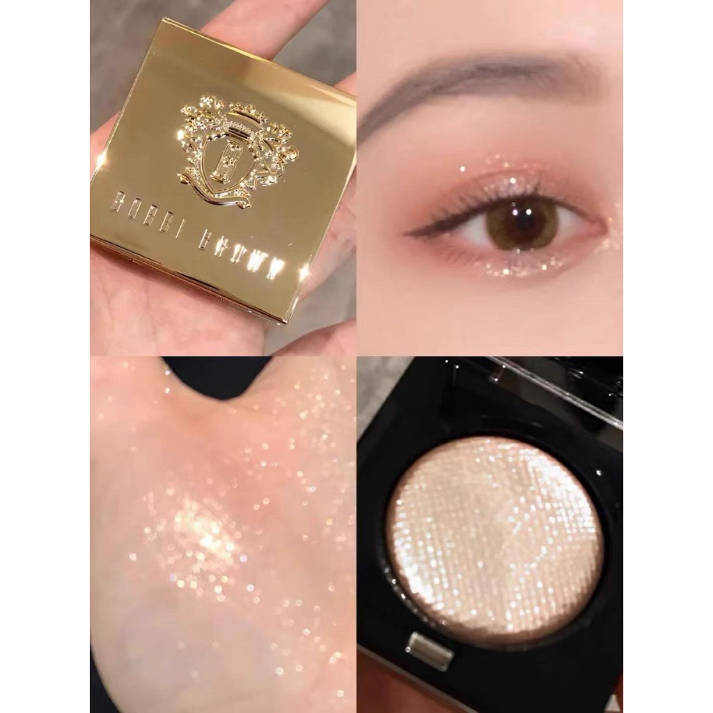 Bắt Sáng Mắt Bobbi Brown - Highlight bobbi Brown Moonstone Bản Luxe Eye Shadow màu nhũ cam bạc Moons