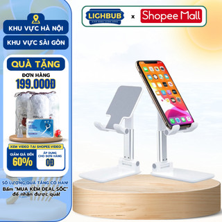 Giá Đỡ Điện Thoại, IPad LIGHTBULB Để Bàn Có Thể Gập Gọn, Chống Tê Mỏi Tay