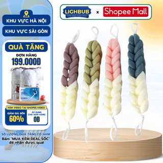 Bông Tắm Dài Cao Cấp LIGHTBULB Với Lưới PE Dày Mềm Mại An Toàn Sức Khỏe (Mix Nhiều Màu)