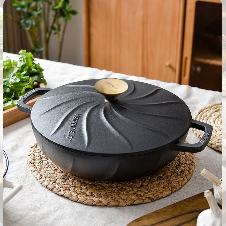 Nồi gang hầm đa năng Happiness size 26cm