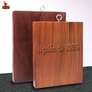 Thớt gỗ chữ nhật, chuẩn nghiến đá Tây Bắc size 30cm, thái cắt gia đình kháng khuẩn an toàn sức khỏe