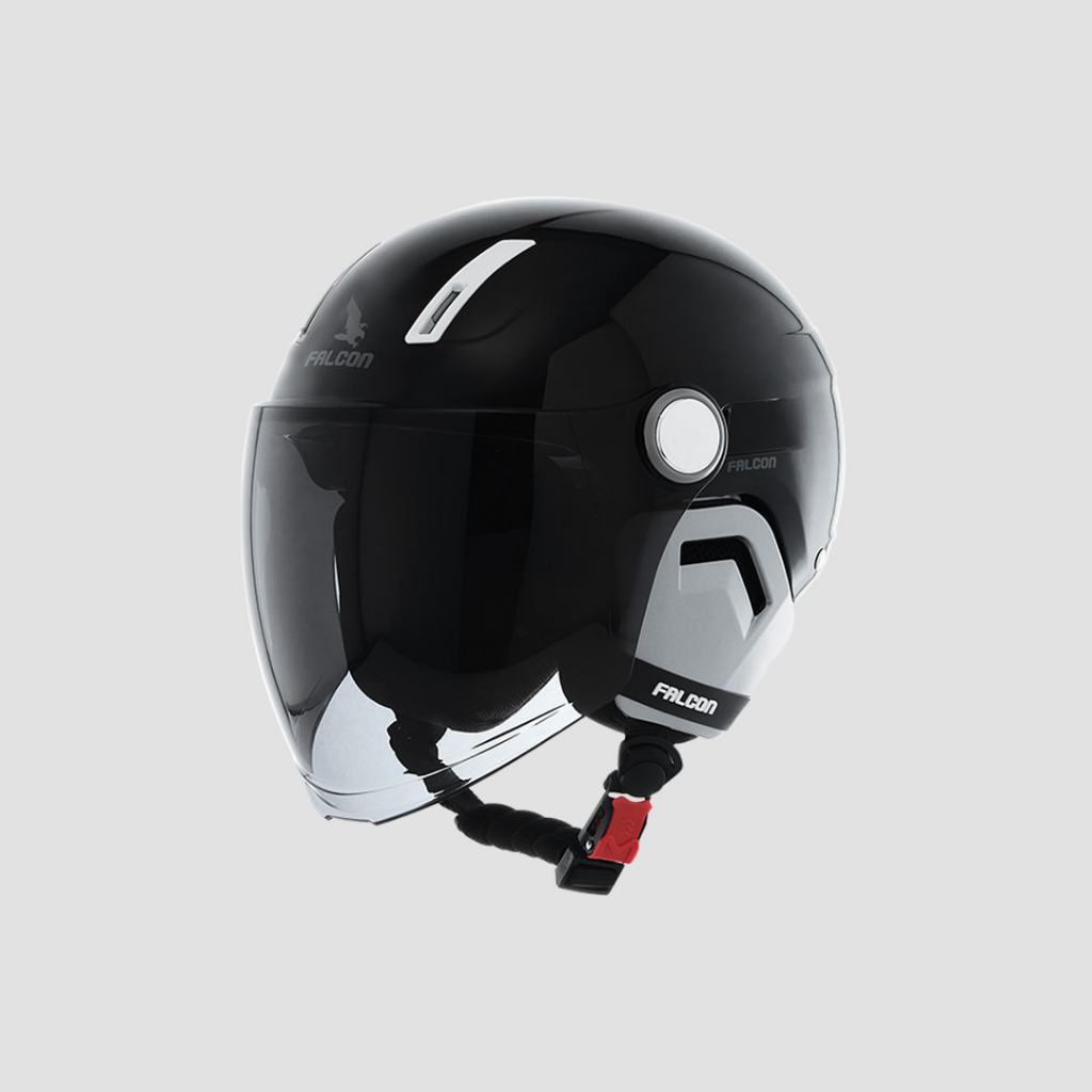 Nón Bảo Hiểm Nữa Đầu Falcon F17 Màu Đen Bóng  2024 [POC]