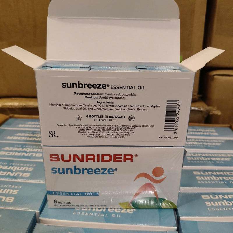 Combo 3 Chai - Tinh dầu thần thánh mỹ Sun Breeze của tập đoàn Sunrider nhập khẩu Mỹ.