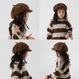 SẴN Mũ beret Phong Cách Hàn Quốc Thời Trang Thu Đông Kiểu Mới Cho Bé Trai Và Gái