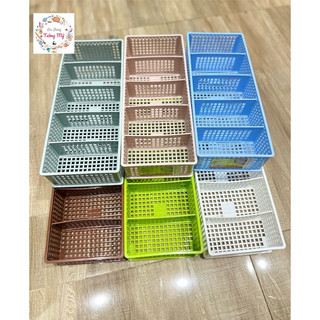 Combo 2 Khay/ Rổ Chia 5 Ngăn, Ngăn Tháo Rời Linh Hoạt(D30*R12.5*C5.5cm)
