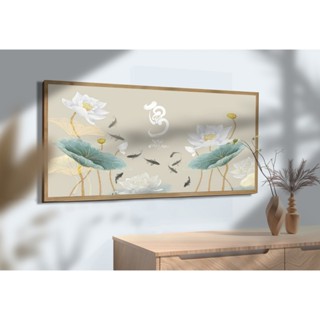 Tranh Sen - Biểu Tượng Tinh Khiết | Tranh Treo Tường Halo Decor | Size Lớn Khung Composite