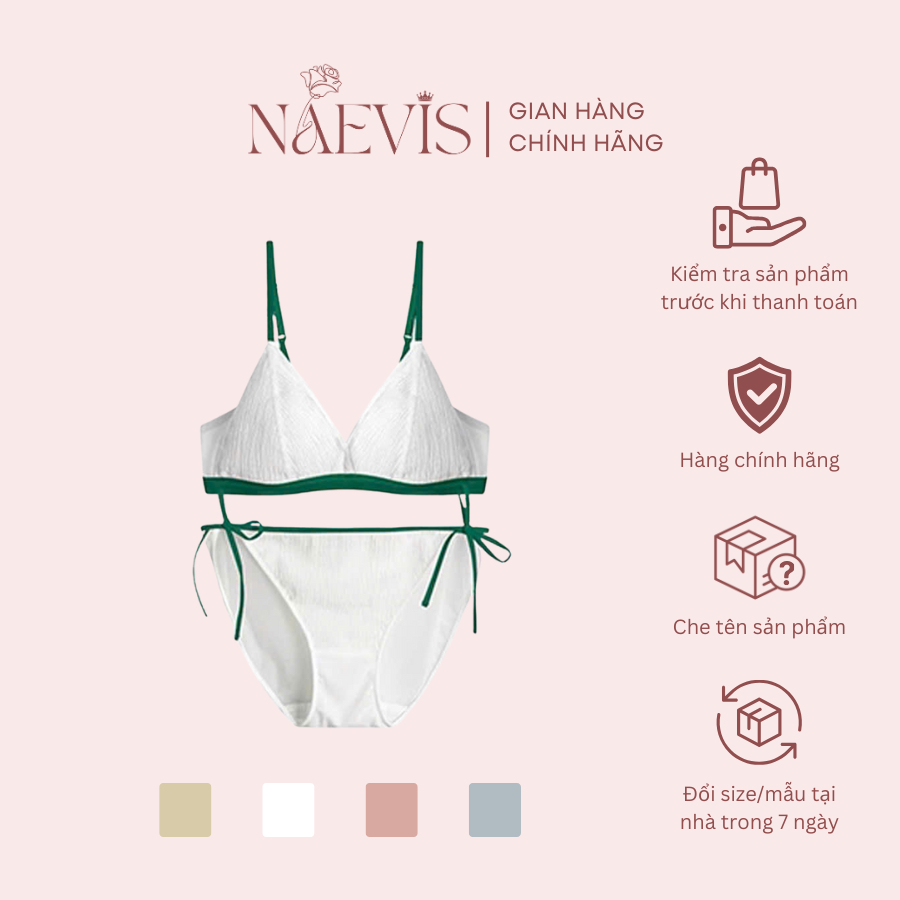 Bộ Lưới Thoáng Mát Stella, Bộ Lưới Không Gọng Mỏng Nhẹ Thoáng Khí Stella Naevis Lingerie