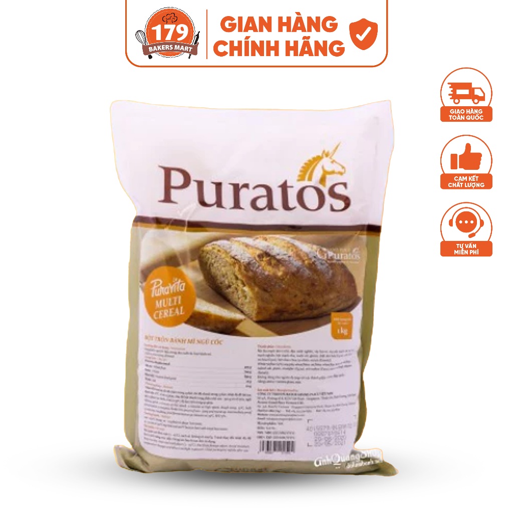 Bột Trộn Bánh Mì Ngũ Cốc Puratos Grand-Place VN - 1Kg