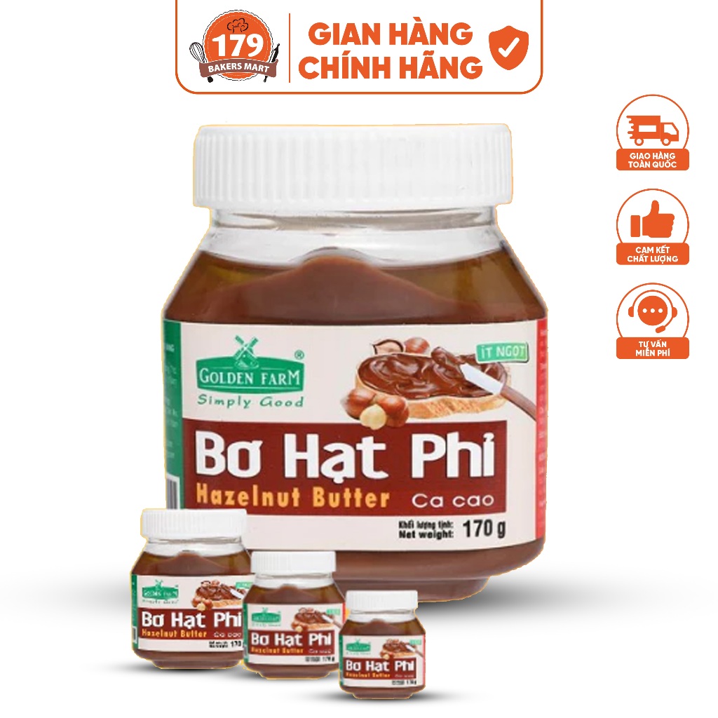 Bơ Hạt Phỉ Cacao Golden Farm