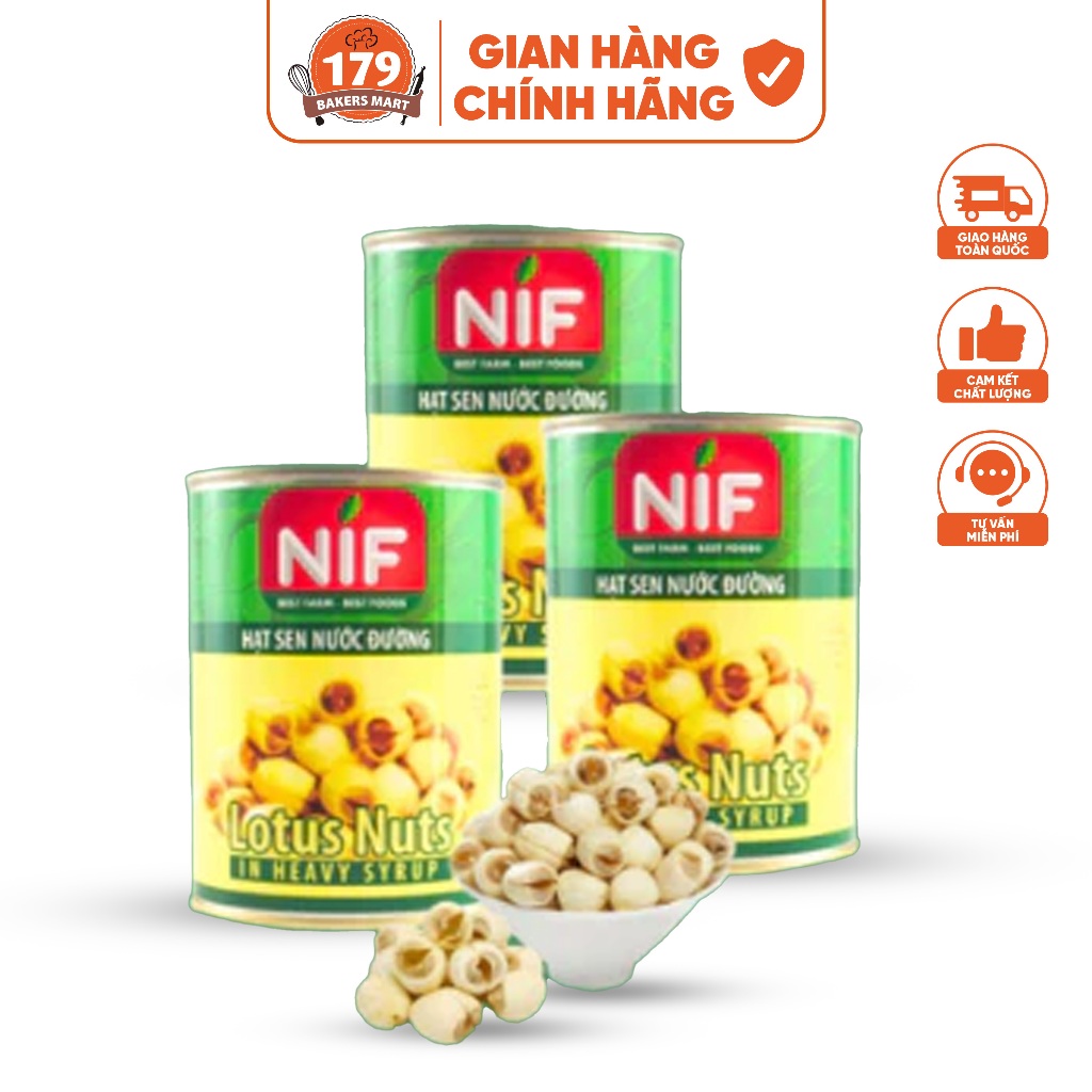 Hạt sen nước đường NIF – hộp 560g