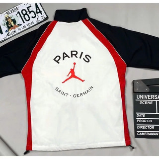 Áo Khoác Nhẹ Paris Nam - Nữ 2 Lớp Chống Nắng PSG Phối 3 Màu Thời Trang Form Xuông Thể Thao - Áo Khoác Dù Unisex