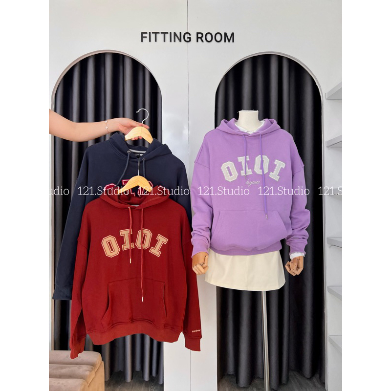 [ẢNH THẬT] Áo nỉ hoodie OIOI 🇰🇷xịn đẹp lắm các nàng ơi.