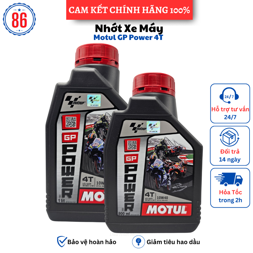 Dầu nhớt xe số cao cấp Motul GP Power 10w40