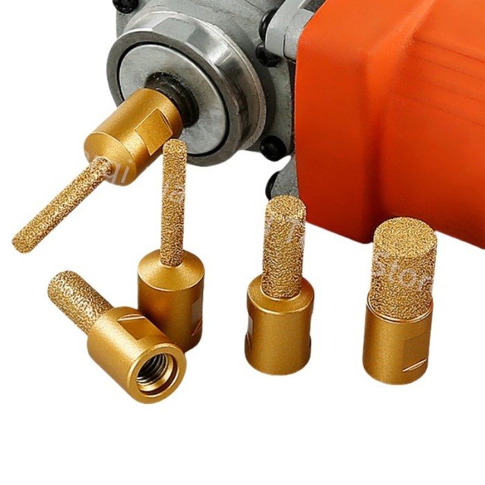 Mũi soi đá trục M10, mũi mài rãnh đá mài cạnh đá mài đá âm lắp bếp từ mài đá hoa cương hay mài gốm s