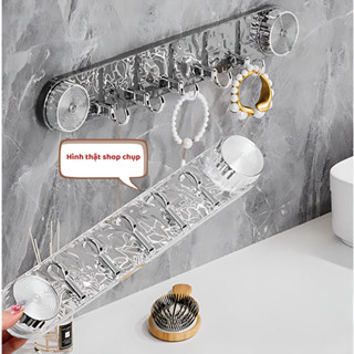 Móc treo đồ hút chân không nhà tắm nhà bếp đa năng, Móc treo tường chịu lực tốt không cần khoan đục tái sử dụng