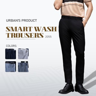 Quần Tây Nam URBAN Chất Vải Cotton Poly Dày Dặn, Cạp Trượt Co Giãn Thoải Mái, Ống Đứng Vừa Vặn, Tôn Dáng NO. 2055