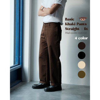 [4 màu] Quần Kaki Trơn Nam Dáng Suông - Straight Fit - Olderister | Khaki cao cấp