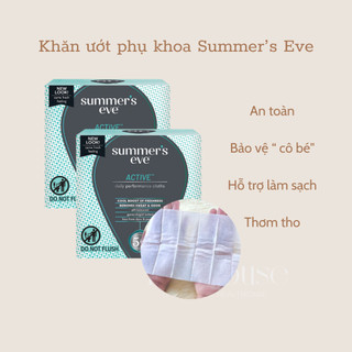 Khăn ướt vệ sinh vùng kín Summer's Eve, khăn giấy phụ khoa, vệ sinh, khử mùi vùng kín