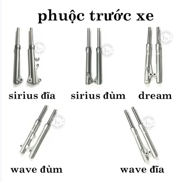[HCM]Phuộc trước cho xe Sirius đĩa Sirius đùm Dream Wave đĩa Wave đùm 0BDCN