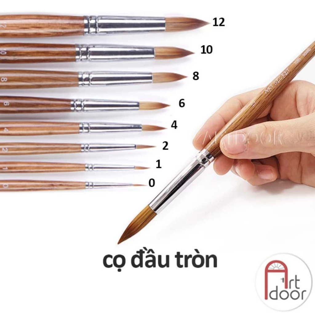 [ARTDOOR] Cọ vẽ đầu Tròn ART SECRET (2089R)