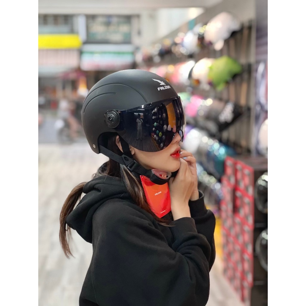 [Chính Hãng] Mũ Bảo Hiểm Đạt Chuẩn Quốc Tế POC Falcon F09 Màu Đen Nhám New 2024 - Helmets