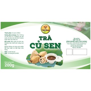 TRÀ CỦ SEN sao vàng, hạ thổ giúp an thần, ngủ ngon
