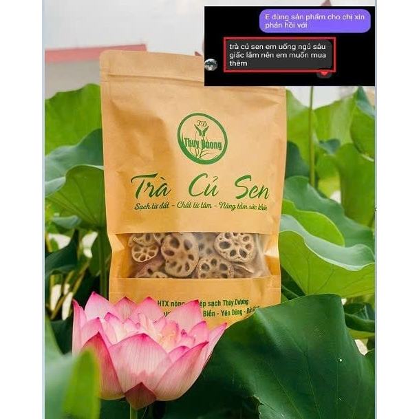 TRÀ CỦ SEN sao vàng, hạ thổ giúp an thần, ngủ ngon