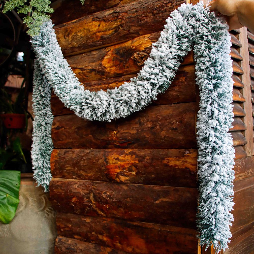 Dây Chồn Phủ Tuyết Giả Trang Trí Noel Giáng Sinh