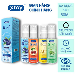 Gel bôi trơn Xtoy 5in1 đa năng, gốc nước, nhiều mùi vị, dưỡng da, 60ml