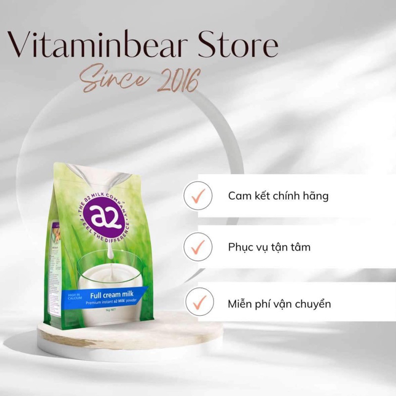 Sữa a2 nguyên kem chuẩn Úc ( bill đầy đủ - bay air)