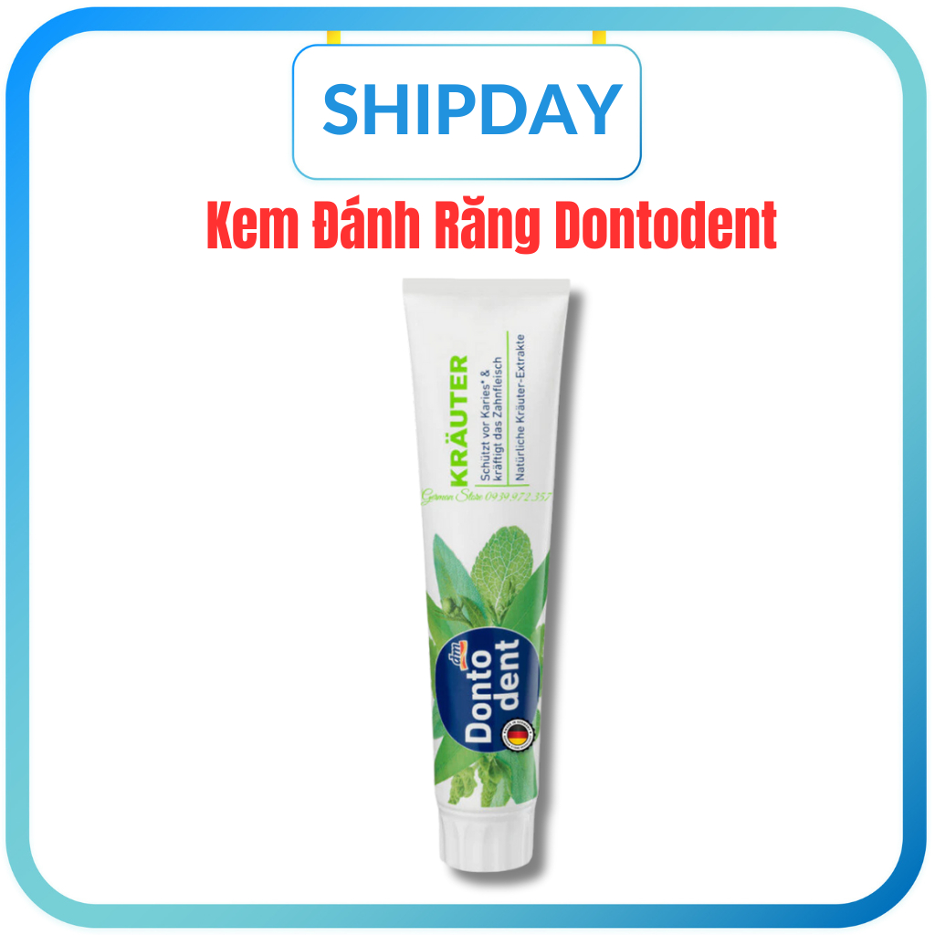 [Krauter] Kem đánh răng Dontodent 125ml