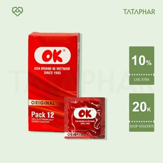 Bao cao su chất lượng cao OK Original - Hộp 3 chiếc 12 chiếc - Chính Hãng 