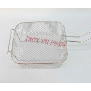 Rổ Chiên Inox 8L Cán Dài 21cm Tiết Kiệm Không Gian
