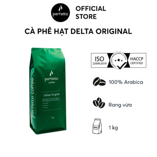 [Perfetto Coffee] Cà phê hạt Delta Original 100% Arabica 1000g