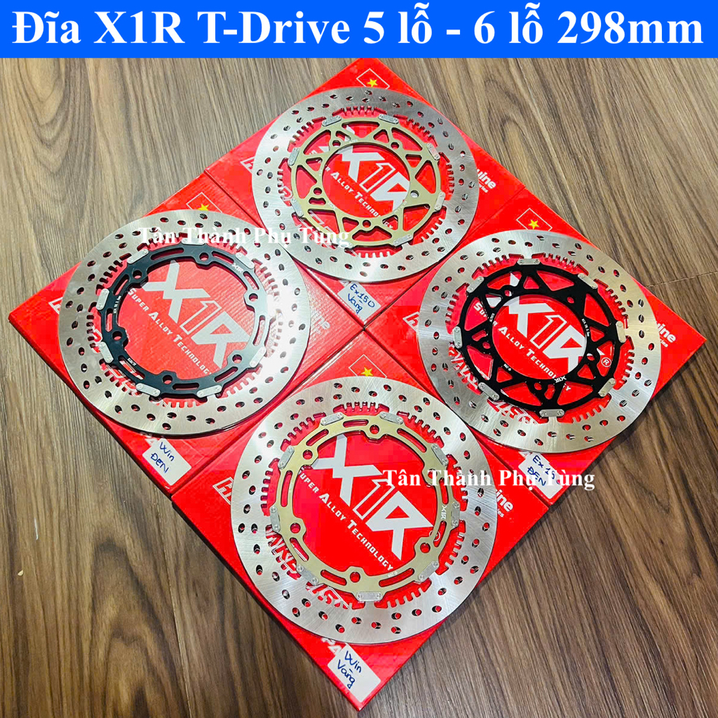 Đĩa X1R T-Drive gắn xe Exciter 150, Wiinner 298mm chính hãng