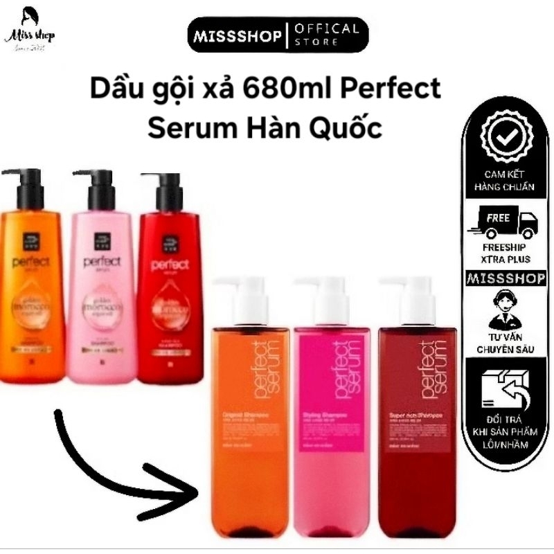 Dầu gội đầu Hàn Quốc Perfect Serum Original Super Rich Styling