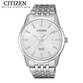  Đồng Hồ Nam Citizen Pin-Quartz Dây Thép Không Gỉ BI5000-87A - Mặt Trắng  39mm  