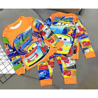 Bộ quần áo Giáng Sinh cho bé Trai, Đồ Noel dài tay, Set thu đông trẻ em chất thun lạnh in Hoạt hình HotTren