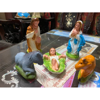 Tượng Noel thạch cao (~11cm)