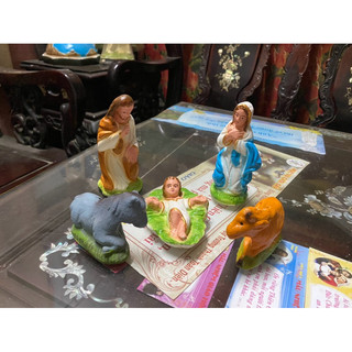 Tượng Noel thạch cao (~11cm)