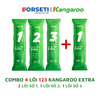 Combo 4 lõi lọc ( Bộ lọc thô số 1,2,3 + lõi số 1) cho máy lọc nước KANGAROO, Lõi lọc thô số 123 Kangaroo Extra