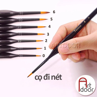 [ARTDOOR] Cọ vẽ đầu Tròn PASSION thân đen
