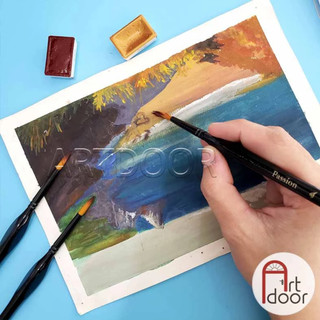 [ARTDOOR] Cọ vẽ đầu Tròn PASSION thân đen