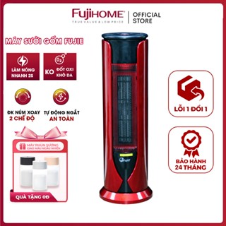 Máy sưởi gốm Nhập Khẩu không khô da FUJIE CH1600 nhập khẩu, quạt sưởi ấm mini phòng 20m2 Ceramic tiết kiệm điện tự ngắt