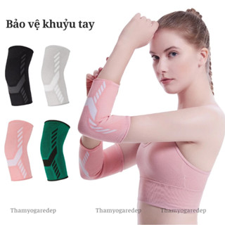 Băng Quấn Bảo Vệ Khuỷu Tay Dàn Hồi Co Giãn Thấm Hút Mồ Hôi Khi Chơi Thể Thao (1 Chiếc)