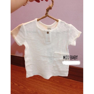 Áo phông cúc gỗ ankoo 2 màu bé trai du xin