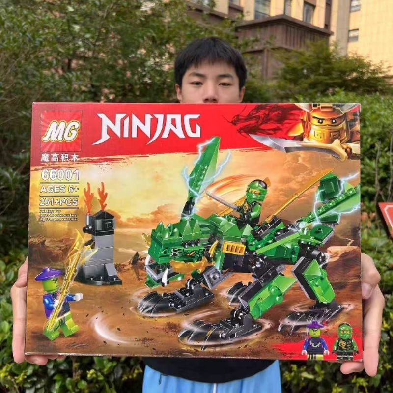 (Nhiều mẫu)Đồ chơi lắp ráp Ninjago Dragons Rising Lava Dragon - Mô hình lắp ghép Ninja City Rồng lửa