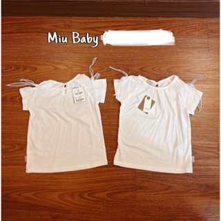 Áo cộc tay buộc voan nơ dư xịn full tag túi bé gái