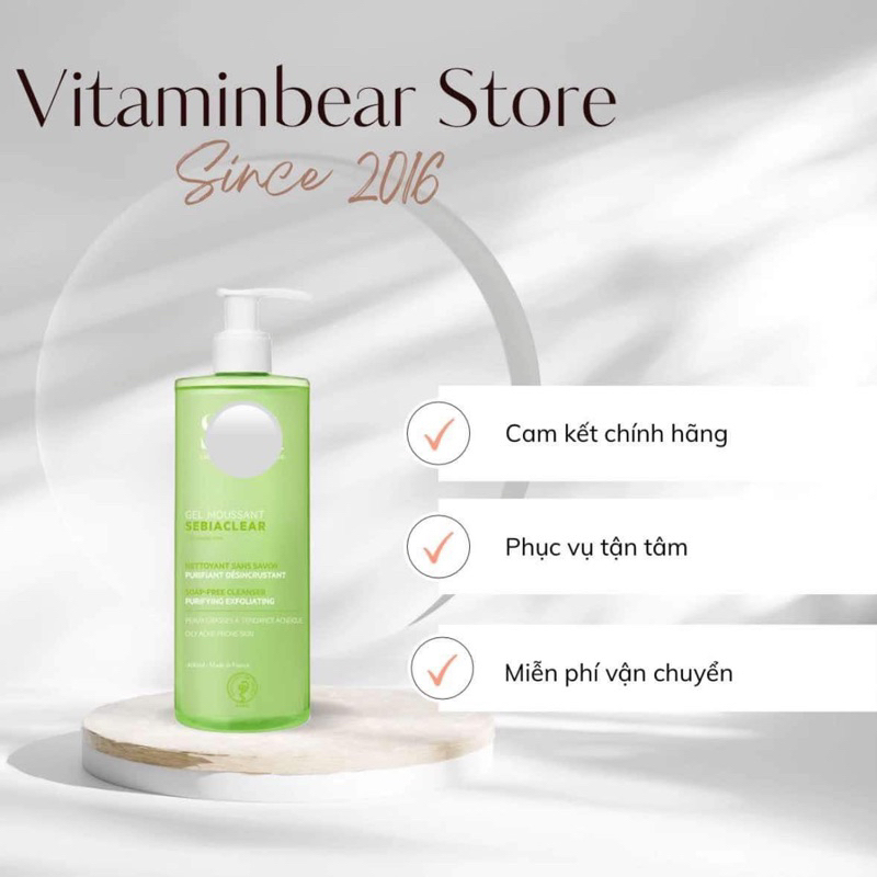 Sữa rửa mặt SVR mẫu mới nhất
